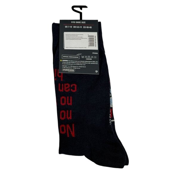 Rambo Socks Black Red Blue Crew Men’s 7-12 Retro Movie Graphic Gift Him - Picture 2 of 2